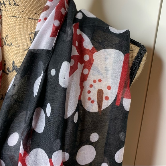 NWT Thin Snowman Christmas Scarf - Picture 5 of 7